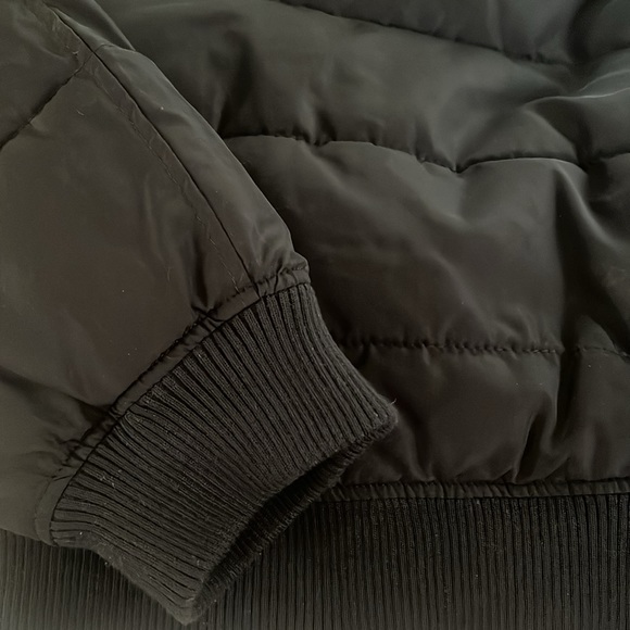 Marc Anthony Men’s Quilted Puffer Jacket Wool Herringbone Black XXL Hooded - Picture 12 of 16